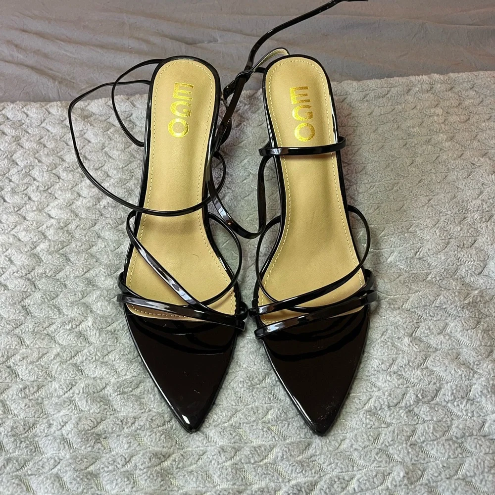 Ego Offical Black Strappy Heels - Picture 1 of 4